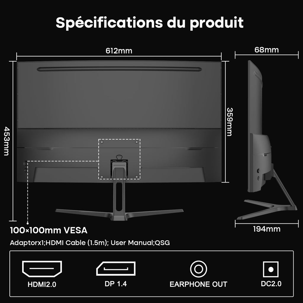 Écran Gaming 27" 240Hz