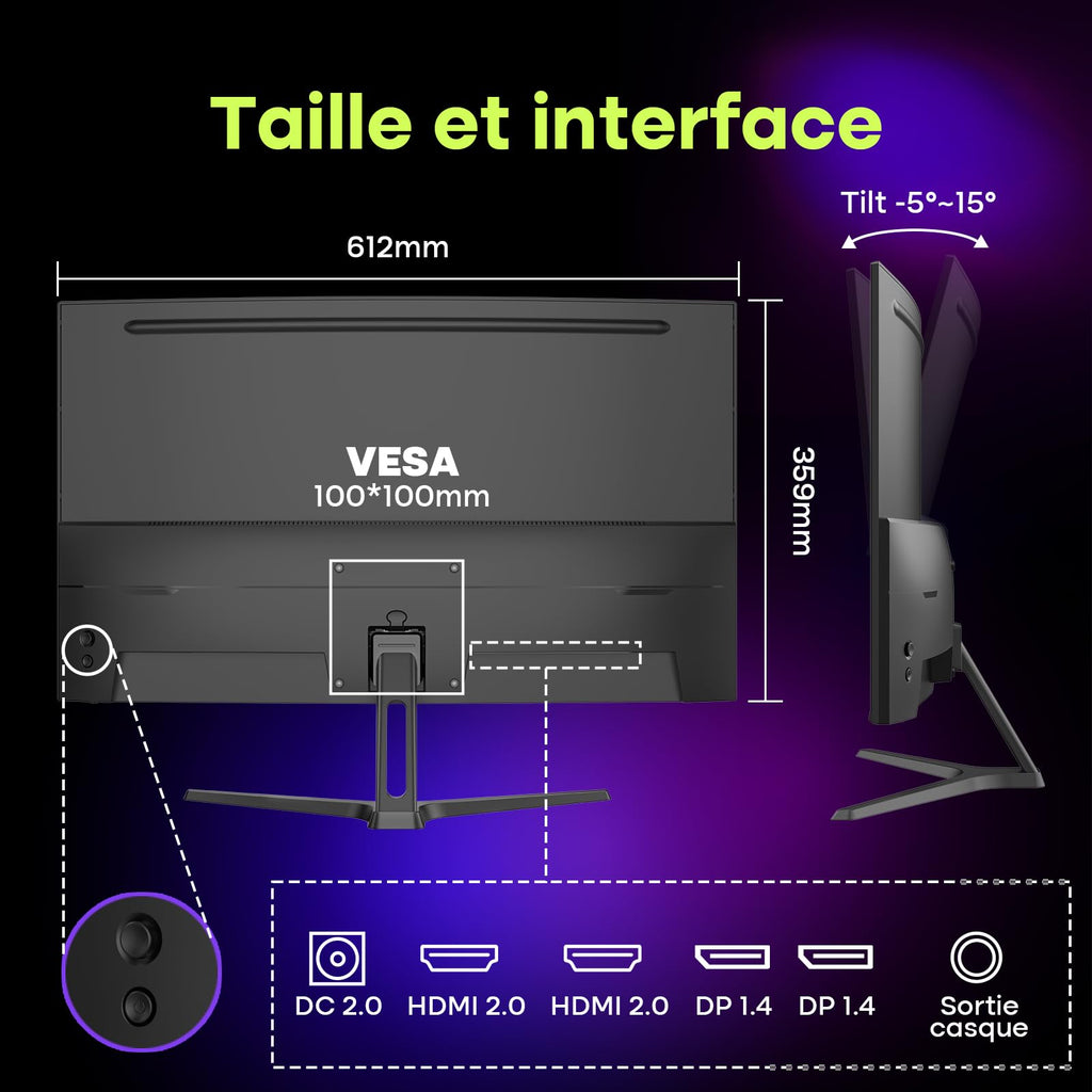 Écran Gaming 27" 240Hz