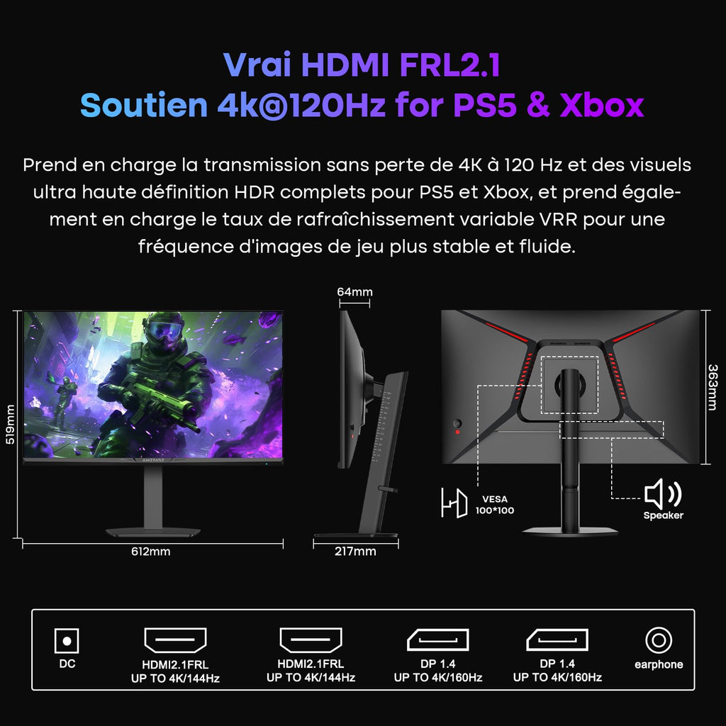 Écran Gaming 27" 240Hz