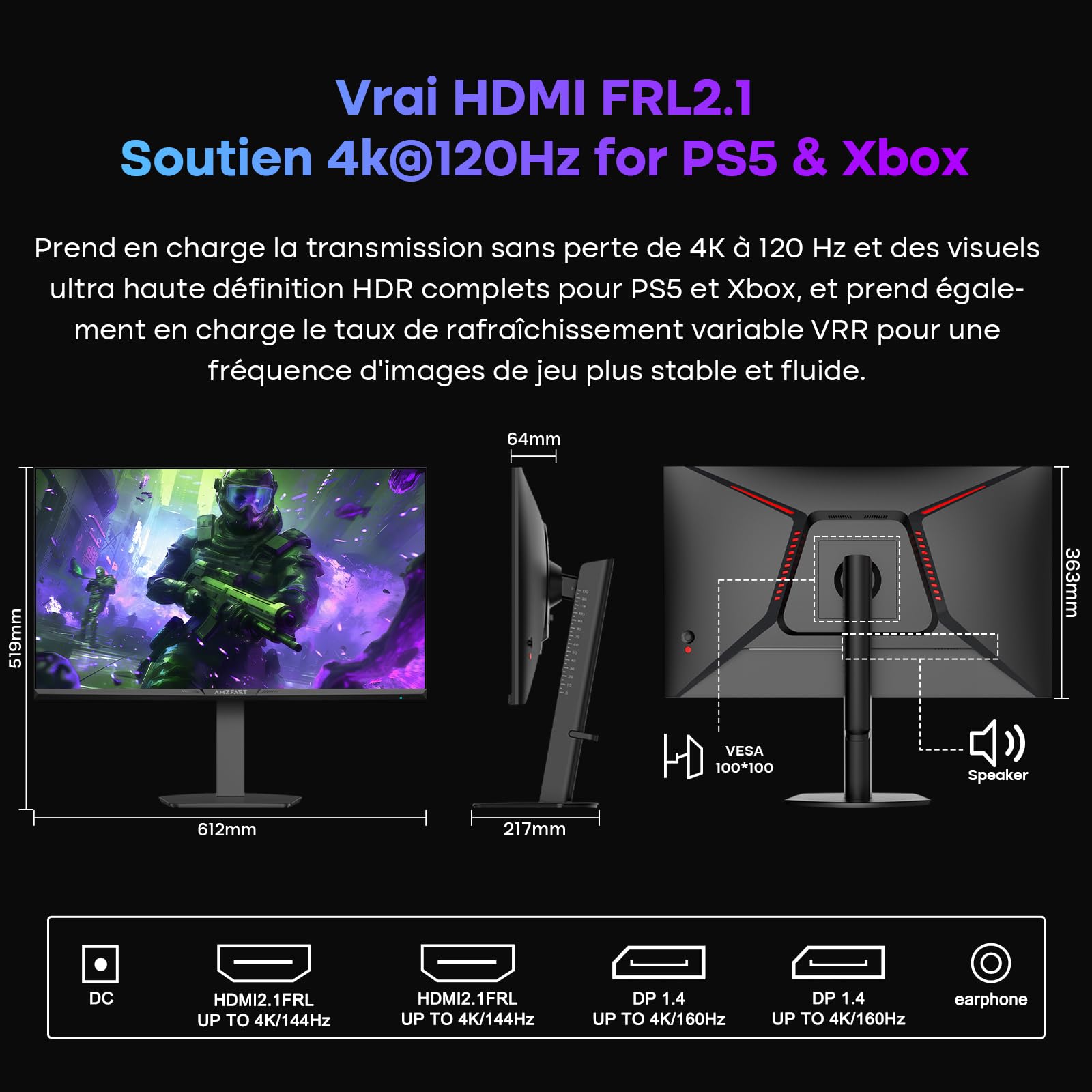 Écran Gaming 27" 240Hz