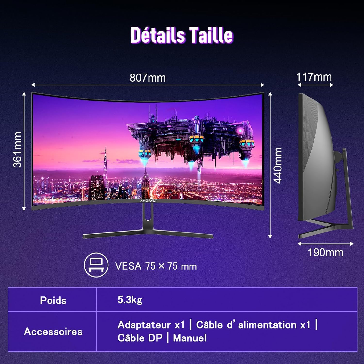 Écran Gaming 27" 240Hz
