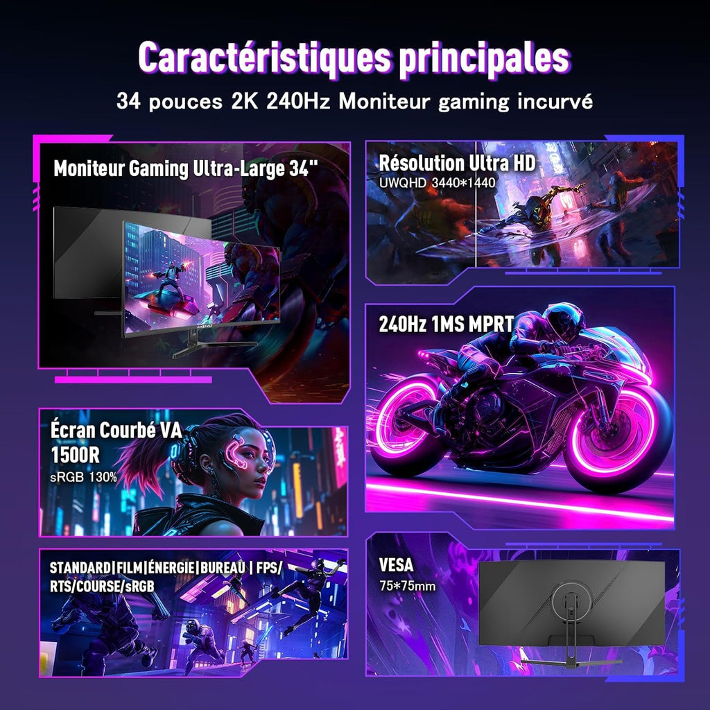 Écran Gaming 27" 240Hz