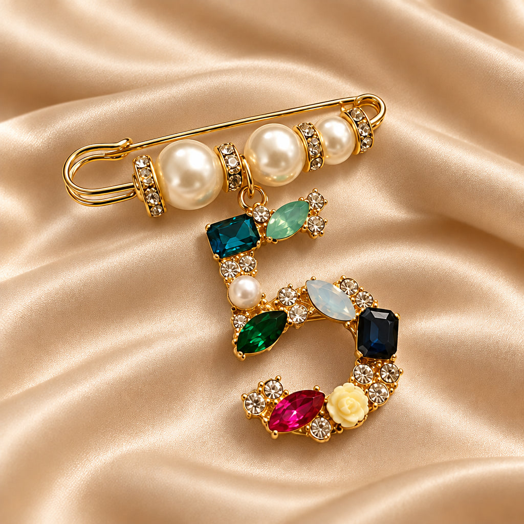 Broches à détails bijou — Plusieurs modèles