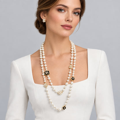 Diva — Collier double rang à perles