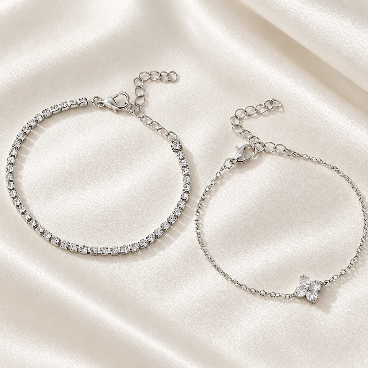 Duo de bracelets — Crépuscule argenté — vue 5