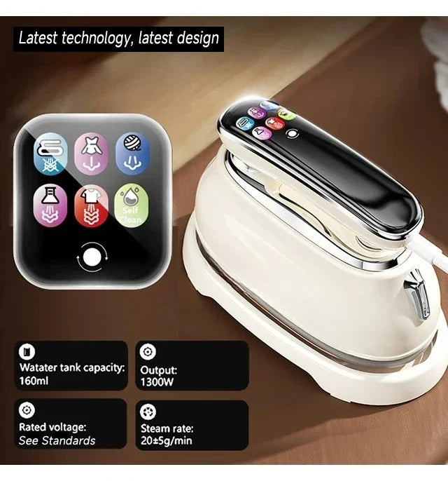 Défroisseur Vapeur Portable Intelligent | Mini Fer à Repasser IA pour Voyage & Maison