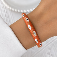 Orange à motifs