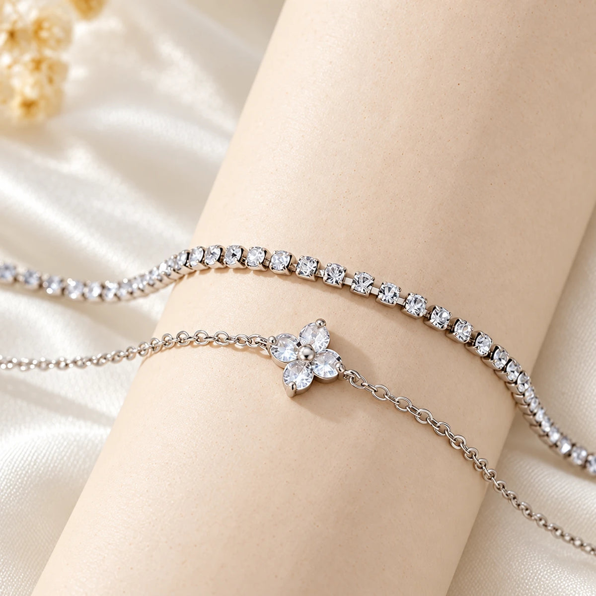 Duo de bracelets — Crépuscule argenté — vue 4
