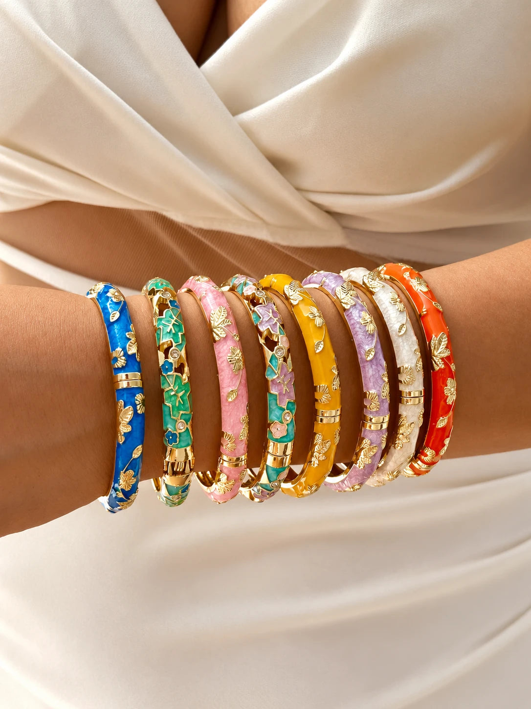 Sculpté — Lot de 8 — Palette colorée
