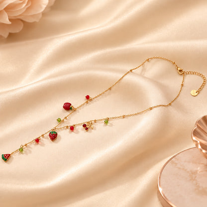 Collier Pendentif Fleur en Zircons — BySka