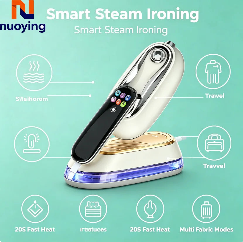 Défroisseur Vapeur Portable Intelligent | Mini Fer à Repasser IA pour Voyage & Maison