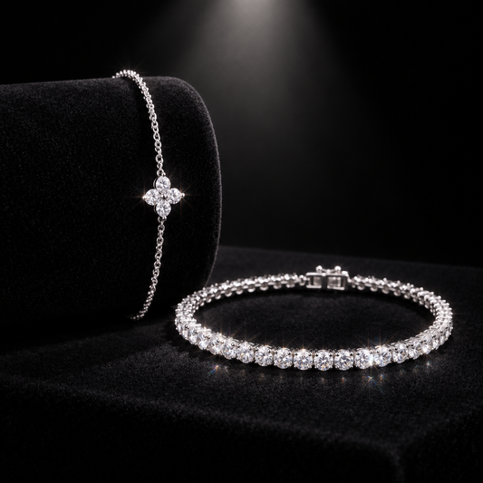Duo bracelets spotlight velours