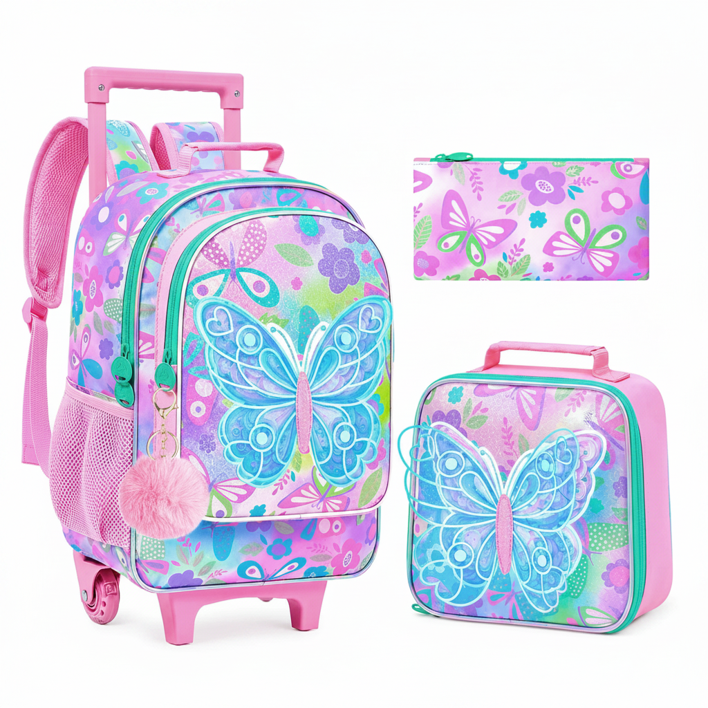 Cartable Papillon fond studio